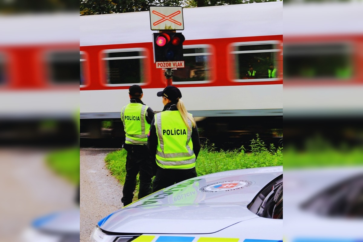 FOTO: Policajná kontrola na železničných priecestiach, foto 3
