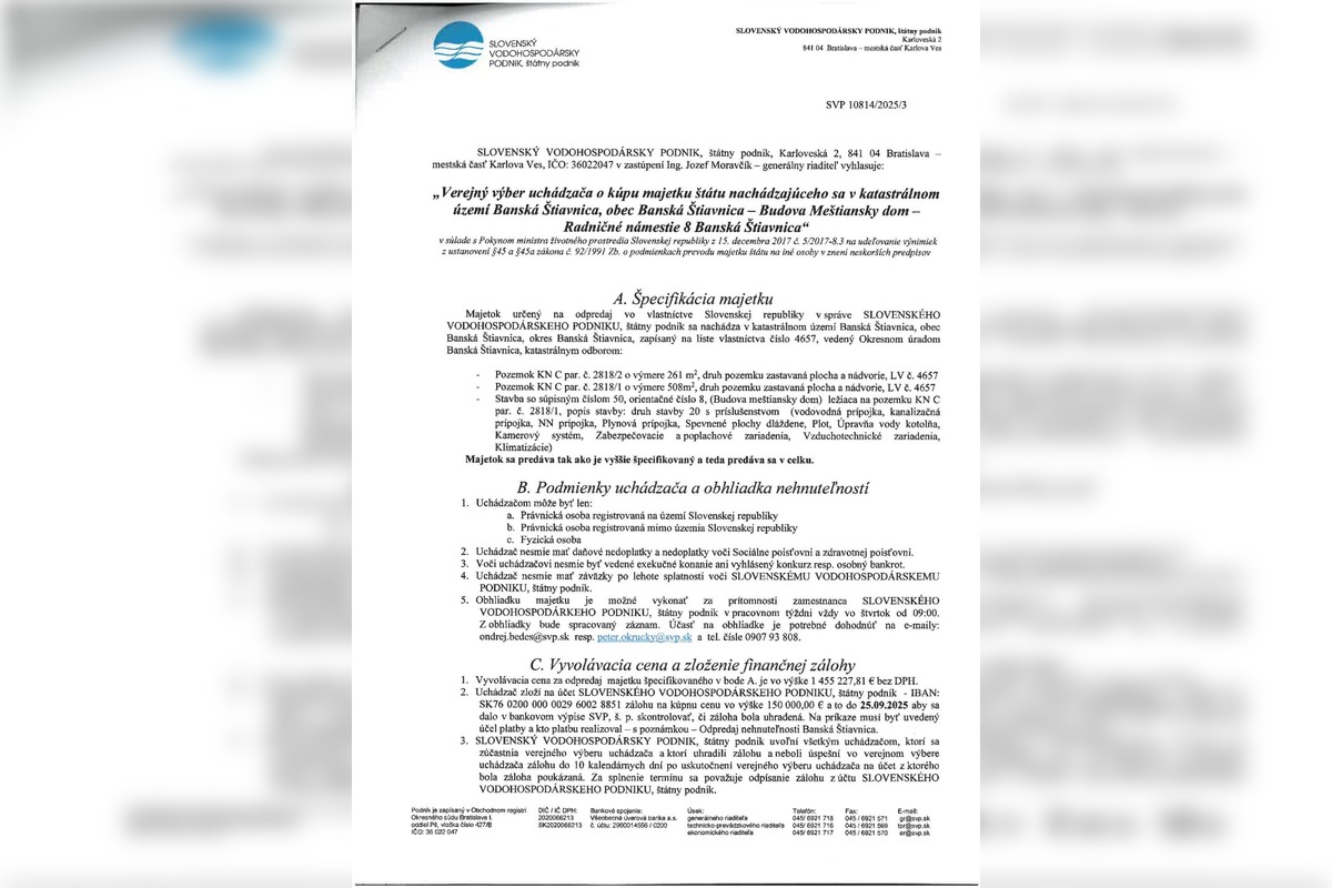 FOTO: Predáva sa meštiansky dom v Banskej Štiavnici, foto 5