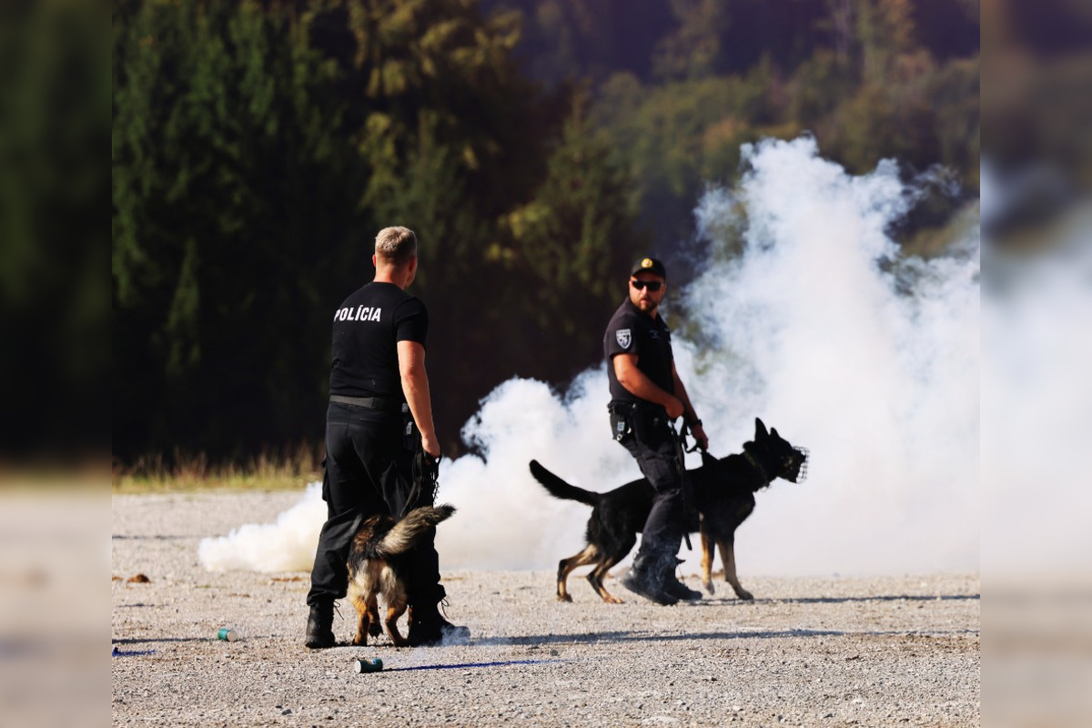 FOTO: Pri Banskej Bystrici sa konalo spoločné cvičenie slovenskej a maďarskej polície, foto 2