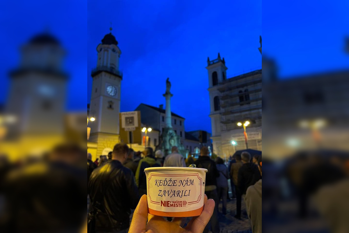 FOTO: Utorokový protest v Banskej Bystrici, foto 4