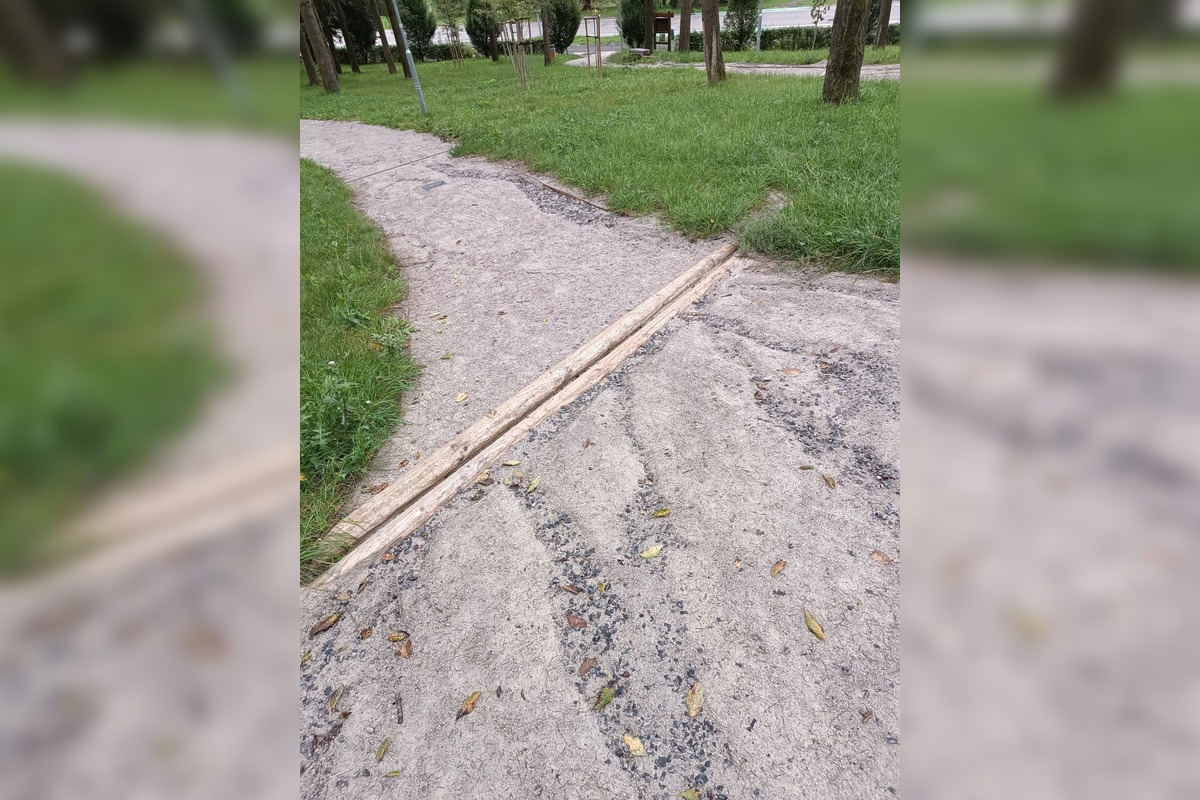 FOTO: Zvolenčan upozornil na chyby v novom parku, foto 11