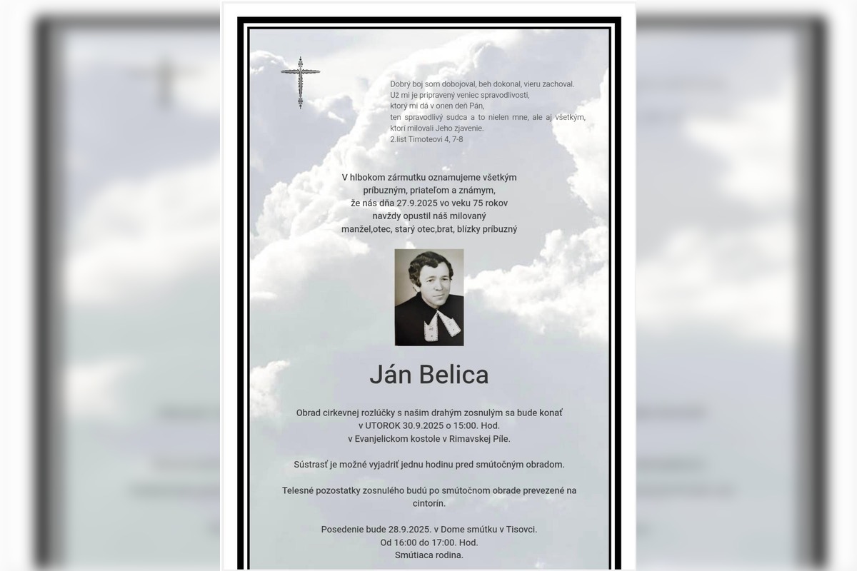 FOTO: Rozlúčka s diakonom Jánom Belicom, foto 5