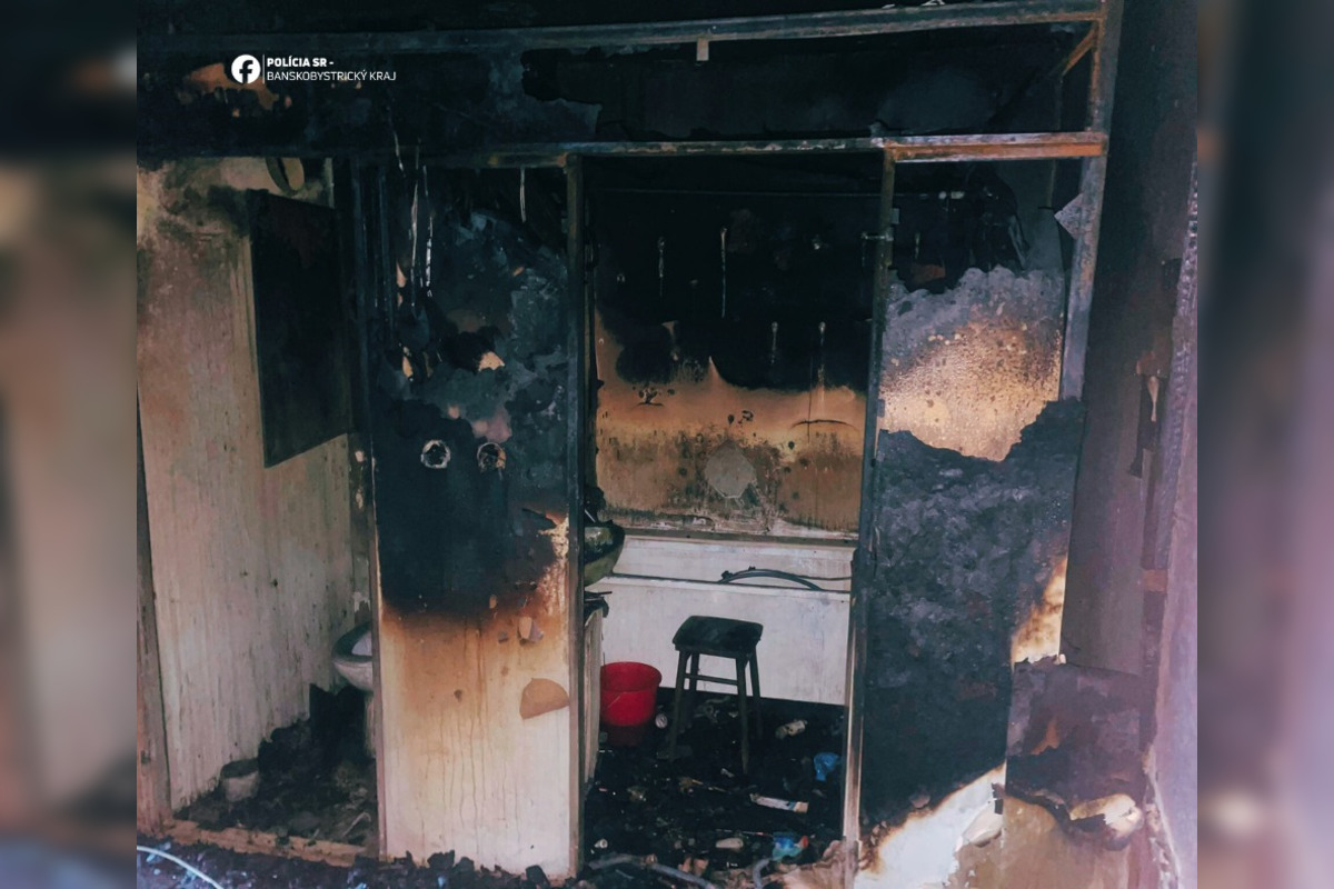 FOTO: V Banskej Bystrici v Sásovej horel v noci byt, žiaľ, vyžiadal si jednu obeť, foto 2