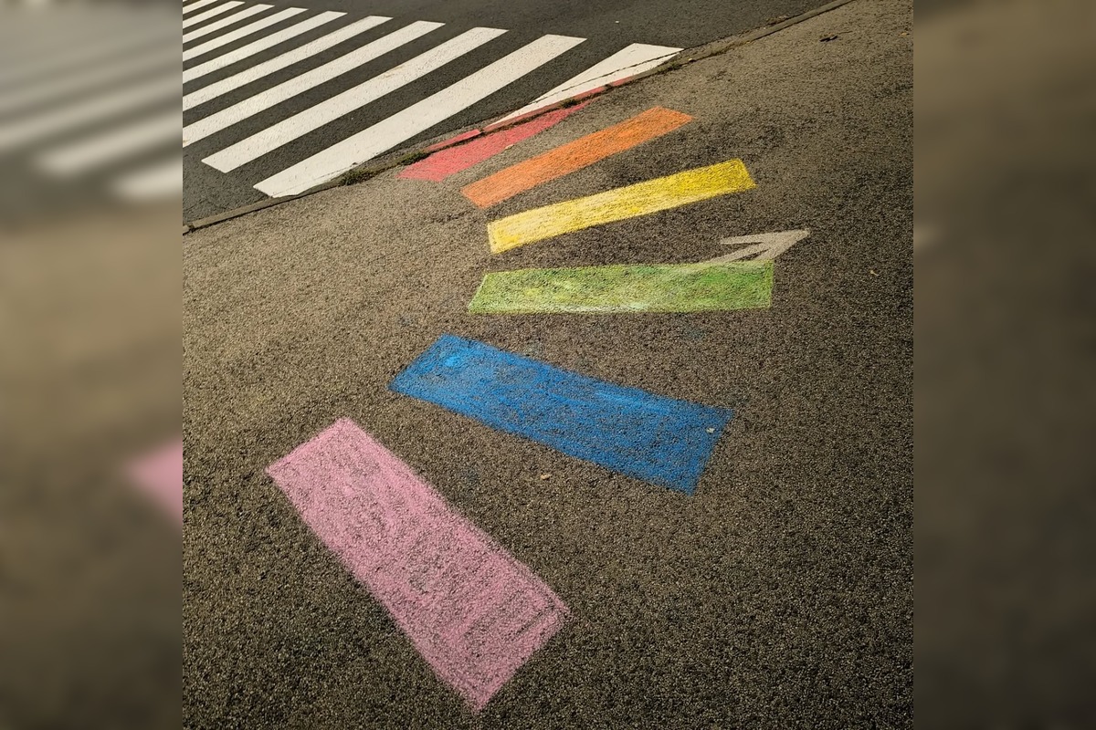 FOTO: V Žiari sa objavil dúhový priechod pre chodcov, foto 2