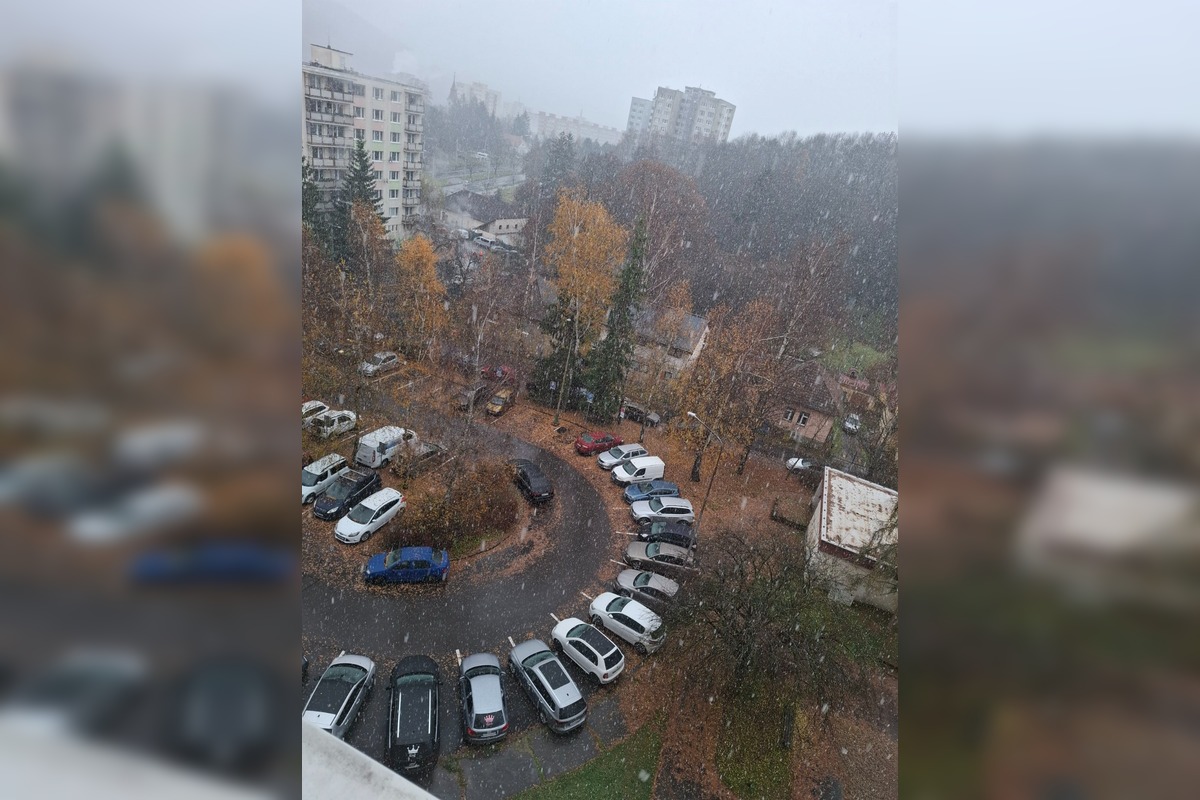 FOTO: Sneženie dorazilo do Banskobystrického kraja, foto 1