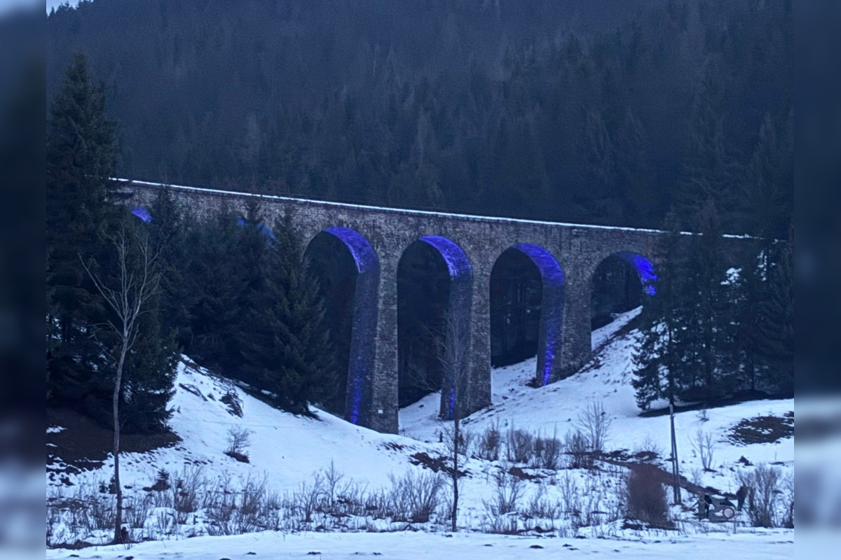 FOTO: Viadukt v Telgárte nasvietili prvýkrát v 90-ročnej histórii, foto 14