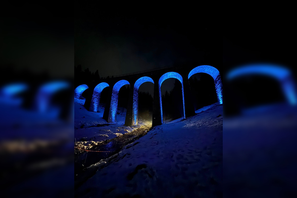 FOTO: Viadukt v Telgárte nasvietili prvýkrát v 90-ročnej histórii, foto 20