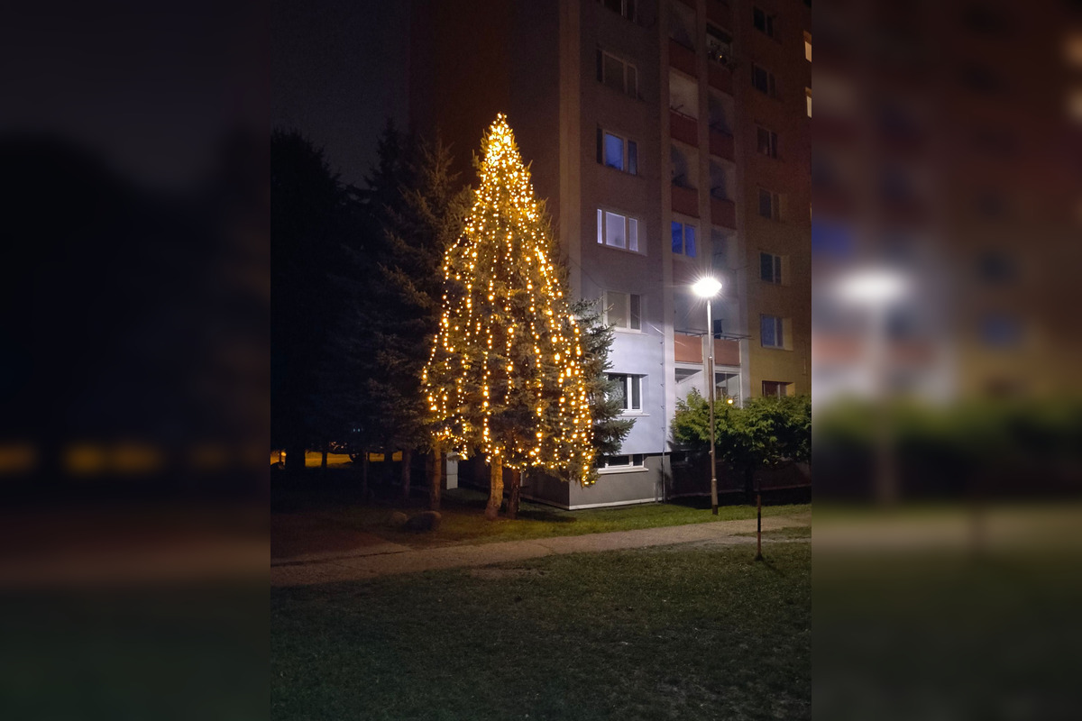 FOTO: Mestská časť Banskej Bystrice má vlastný vianočný stromček, foto 4
