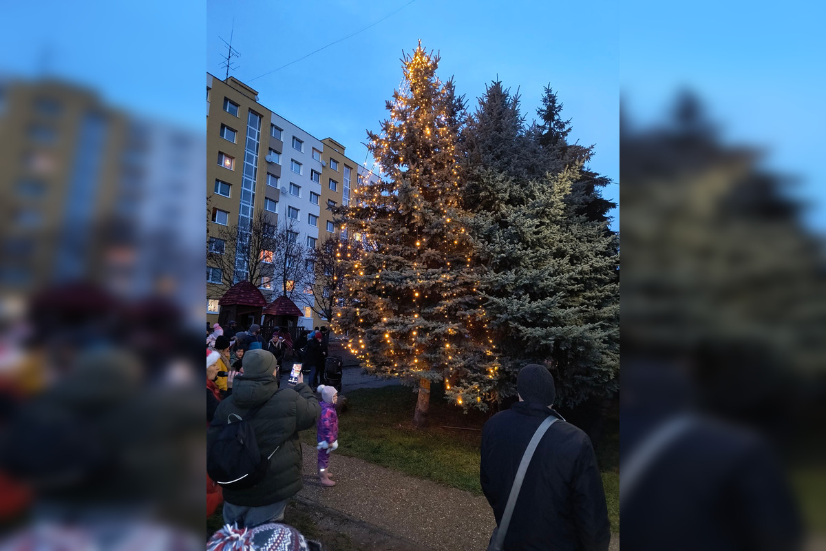 FOTO: Mestská časť Banskej Bystrice má vlastný vianočný stromček, foto 5