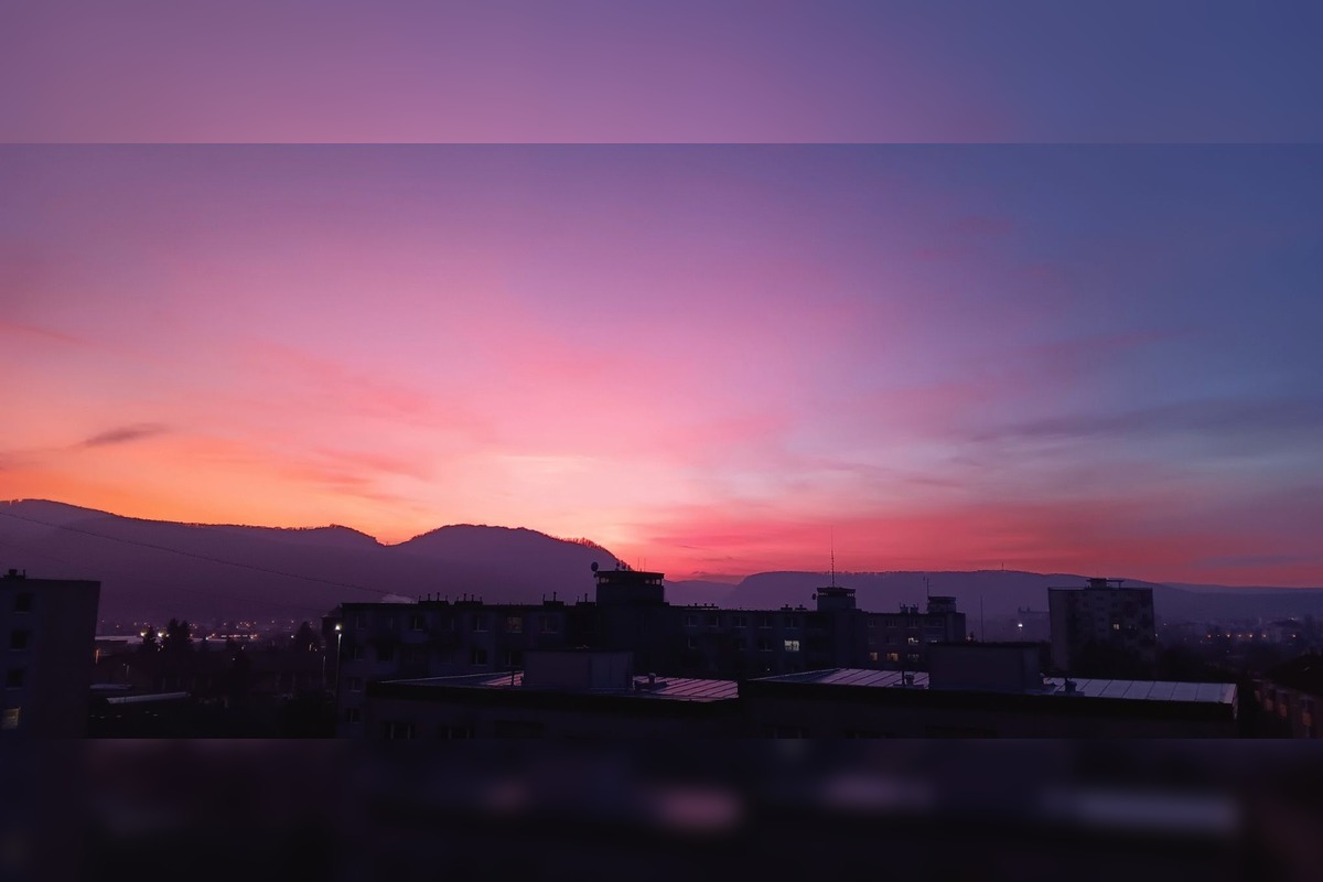 FOTO: Zvolen v ružových farbách, západ slnka nadchol obyvateľov, foto 5
