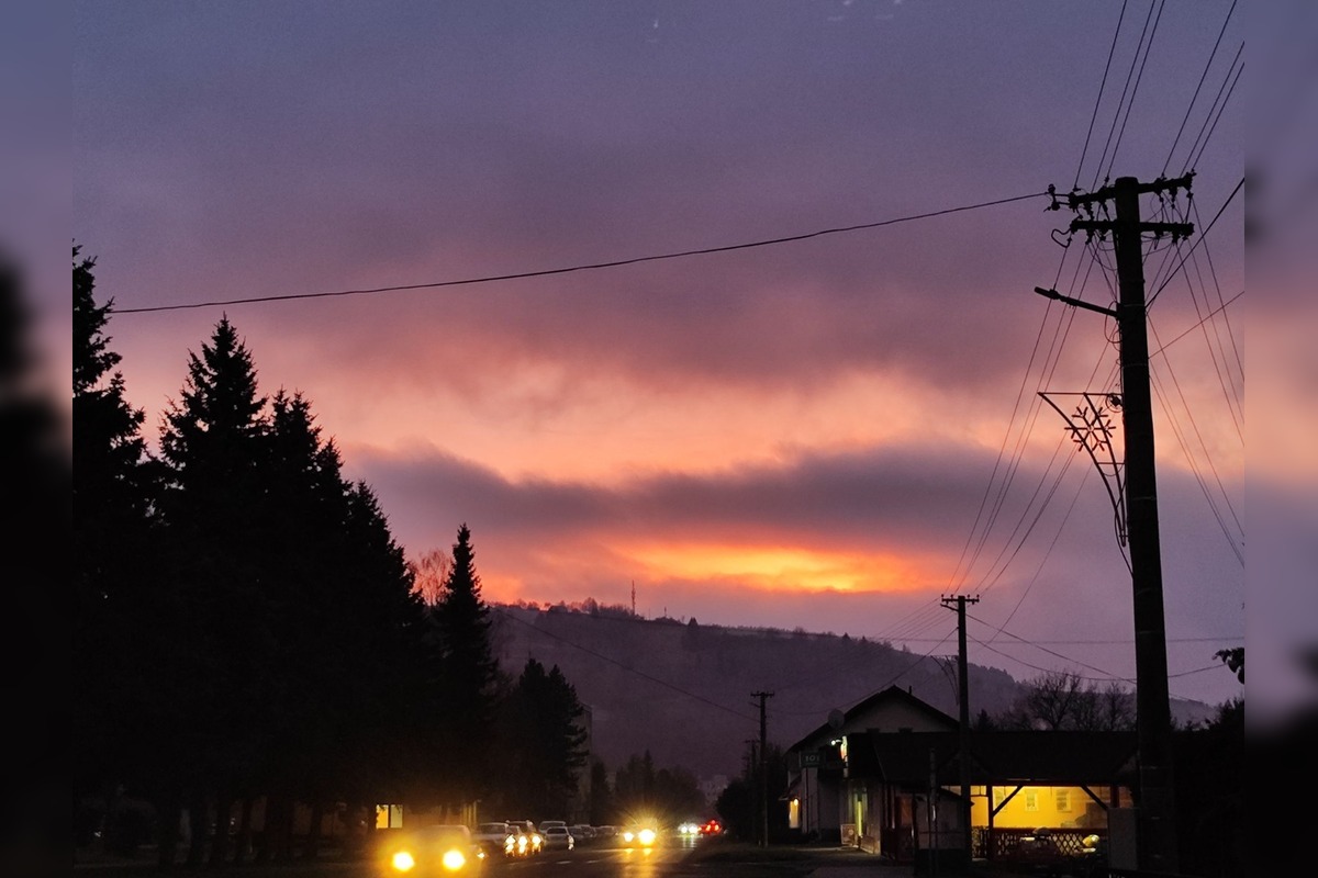 FOTO: Zvolen v ružových farbách, západ slnka nadchol obyvateľov, foto 7