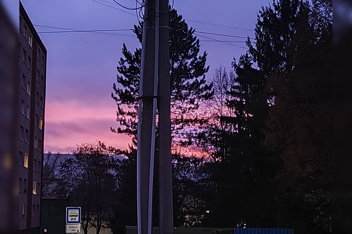 FOTO: Zvolen v ružových farbách, západ slnka nadchol obyvateľov, foto 9