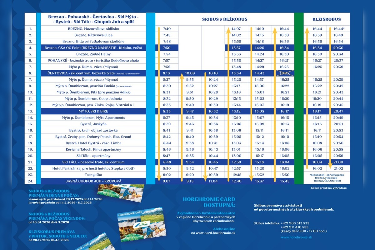 FOTO: Využite počas zimy Skibus a Bežkobus, foto 2