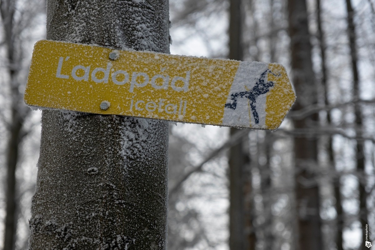 FOTO: Ľadopád v Skalke pri Kremnici, foto 1