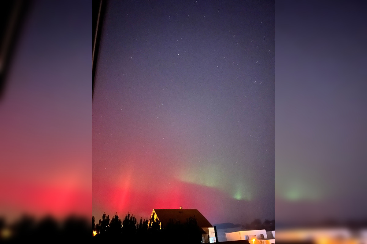 FOTO: Bystričania a Zvolenčania vytvorili krásne zábery polárnej žiari, foto 1