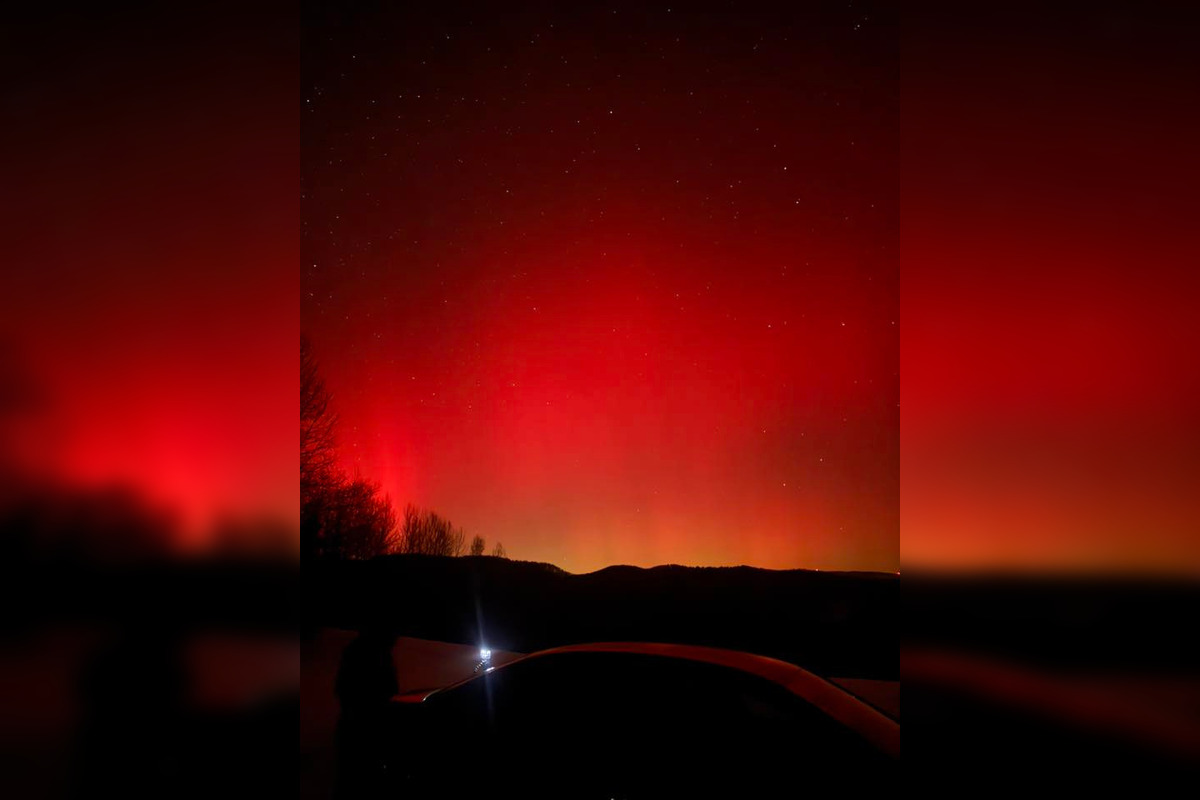 FOTO: Bystričania a Zvolenčania vytvorili krásne zábery polárnej žiari, foto 3