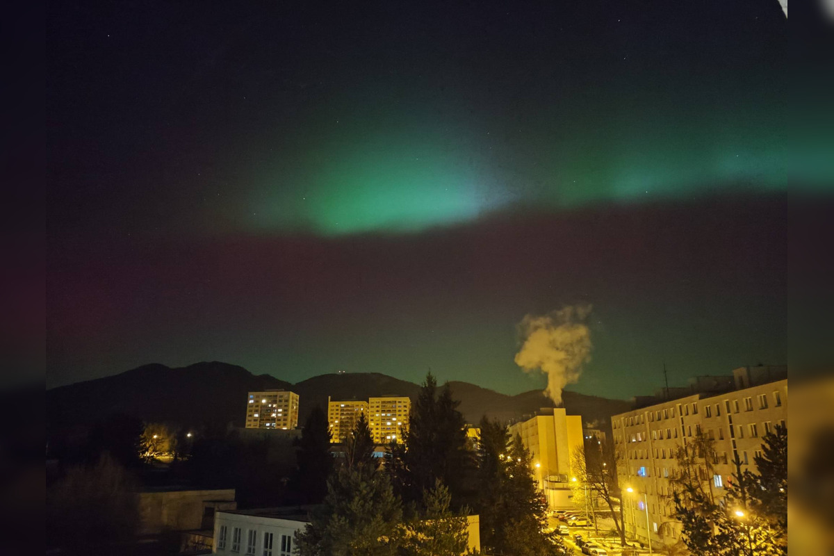 FOTO: Bystričania a Zvolenčania vytvorili krásne zábery polárnej žiari, foto 15