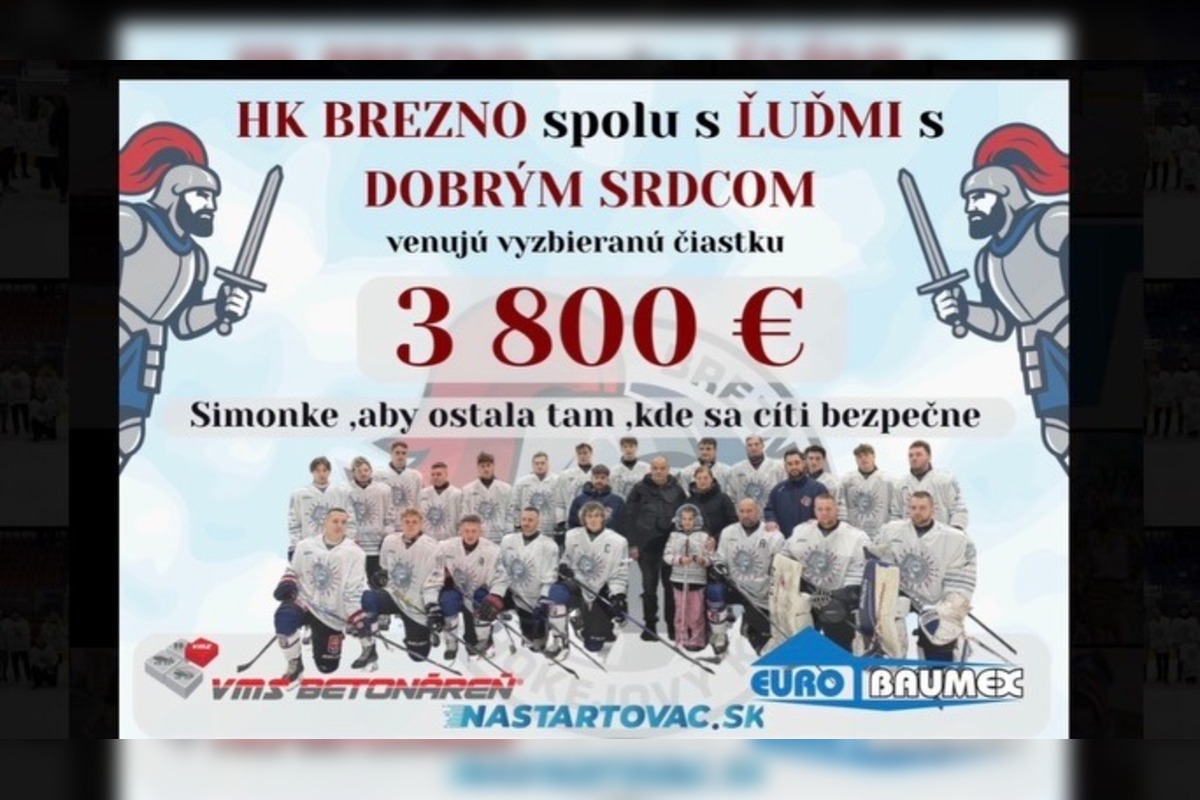 FOTO: Nevidiaca Simonka z Brezna získala finančnú podporu od mesta, hokejového klubu aj darcov, foto 5