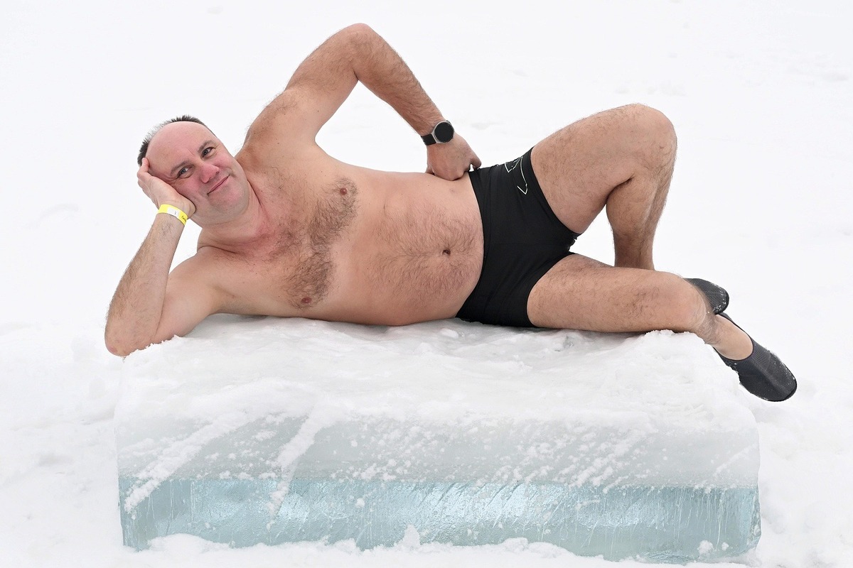 FOTO: Tajch Klinger zaplnili otužilci, foto 18