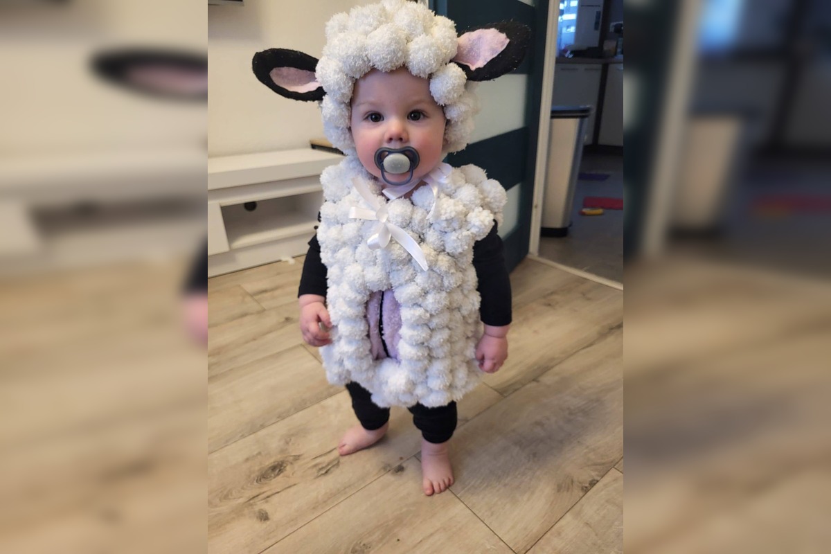 FOTO: Šikovná mamička vytvorila originálny kostým ovečky, foto 2