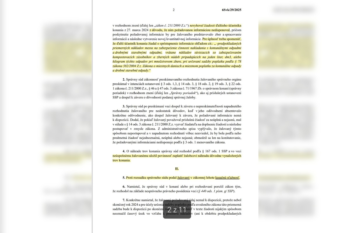 FOTO: Takmer dvojročný spor o poplatky za odpad má verdikt, foto 3