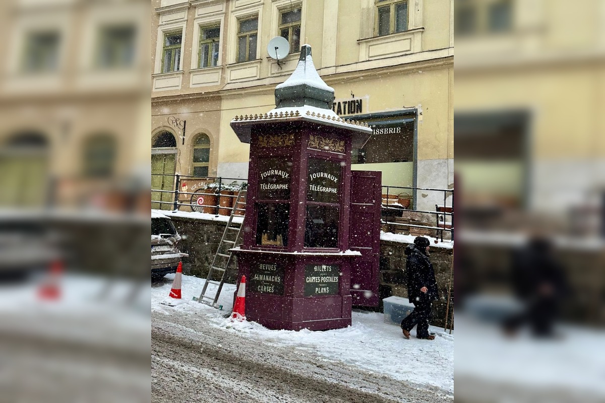 FOTO: Filmovanie zahraničného seriálu v centre Banskej Štiavnice, foto 4