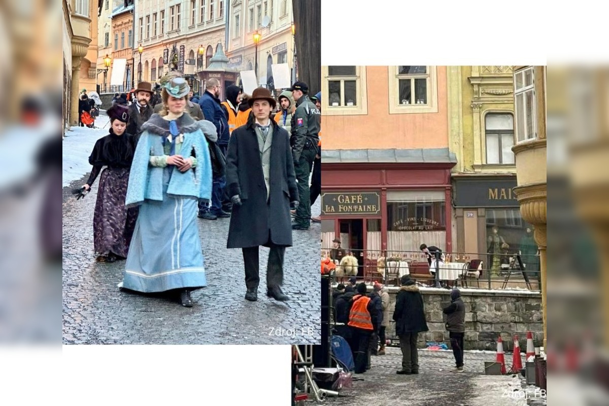 FOTO: Filmovanie zahraničného seriálu v centre Banskej Štiavnice, foto 10