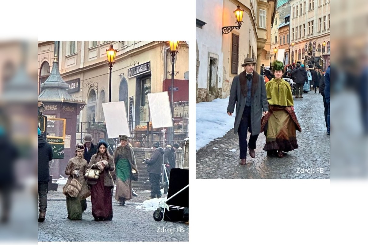 FOTO: Filmovanie zahraničného seriálu v centre Banskej Štiavnice, foto 12
