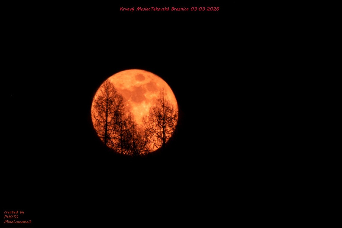 FOTO: Fascinujúci spln nad stredným Slovenskom, foto 1