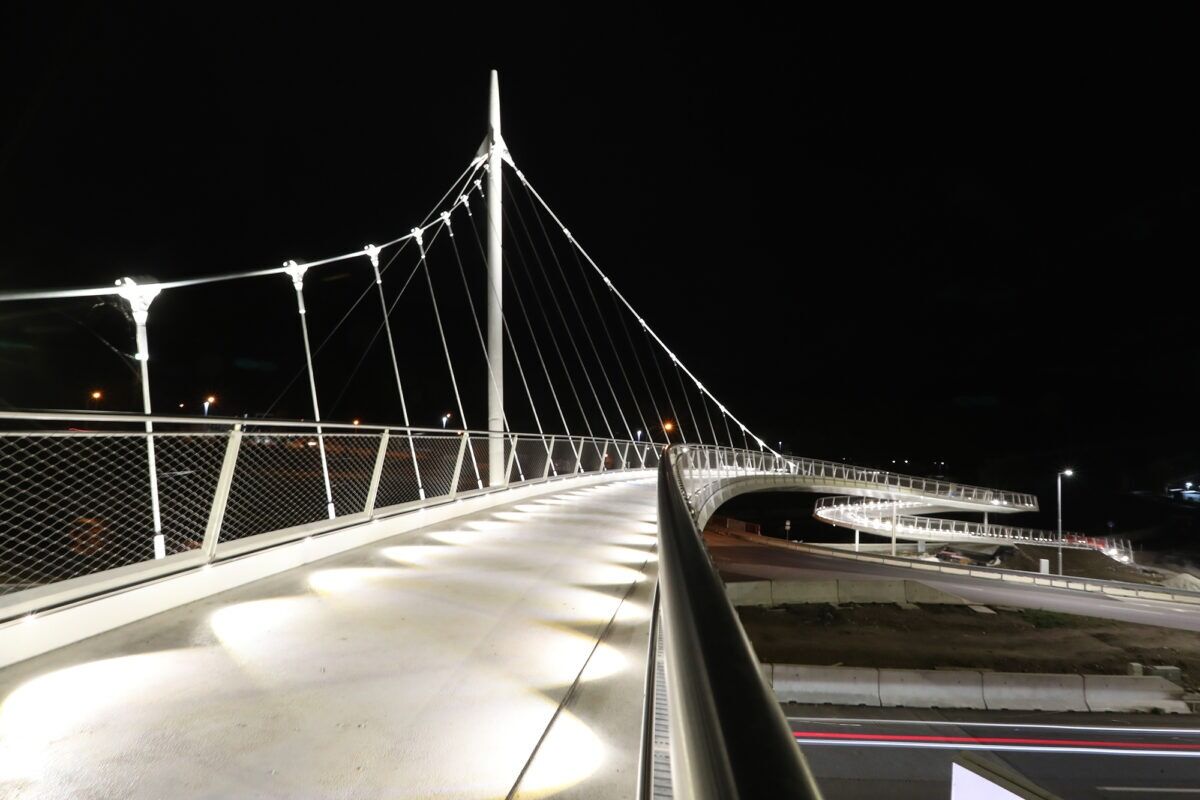 FOTO: Cyklomost ponad rýchlostnú cestu R1 v Banskej Bystrici, foto 3