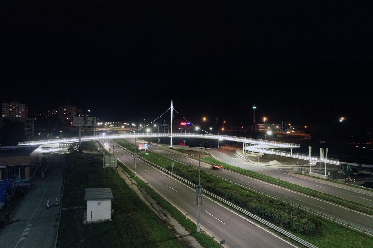 FOTO: Cyklomost ponad rýchlostnú cestu R1 v Banskej Bystrici, foto 7