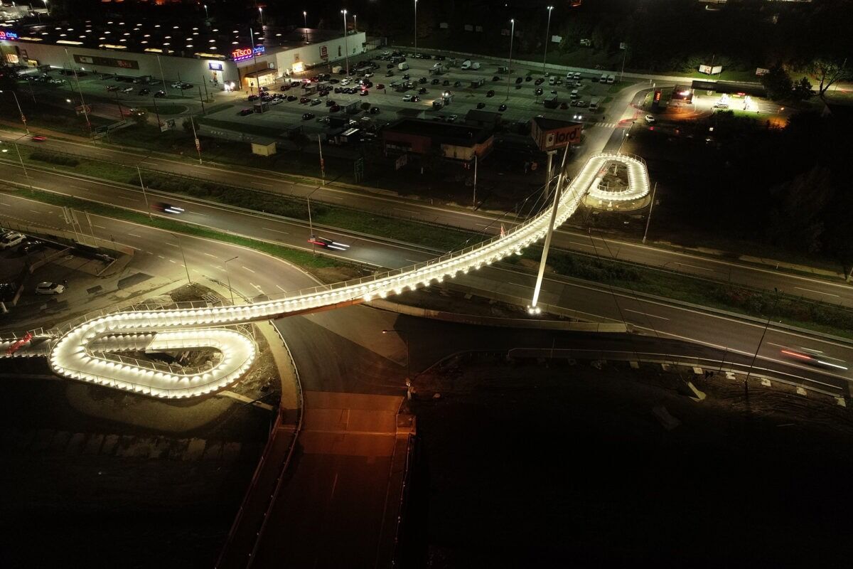 FOTO: Cyklomost ponad rýchlostnú cestu R1 v Banskej Bystrici, foto 8