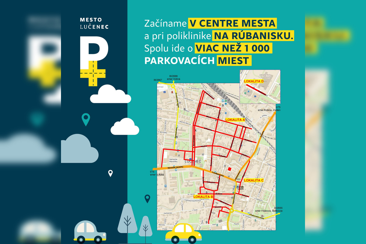 FOTO: Mesto Lučenec chce už čoskoro spustiť novú reguláciu parkovania, foto 2