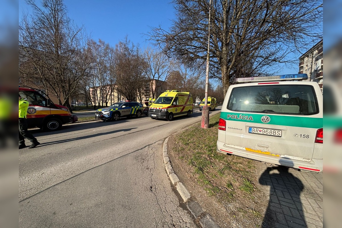 FOTO: Dopravná nehoda na Švermovej ulici, foto 1