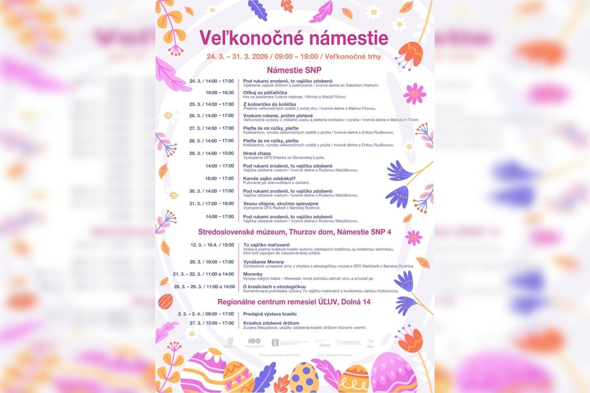 FOTO: Jar dorazila do centra Banskej Bystrice, foto 1