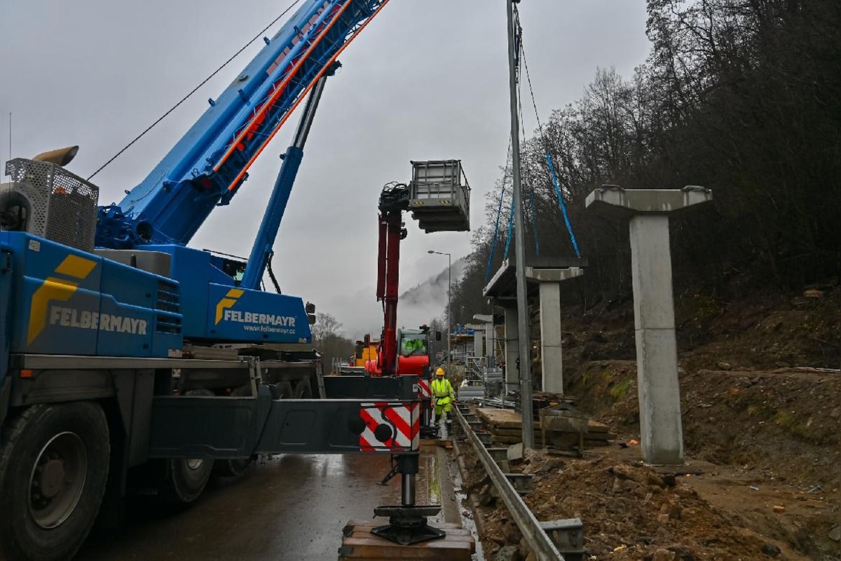 FOTO: V Brezne pokračujú práce na cyklolávke, foto 6