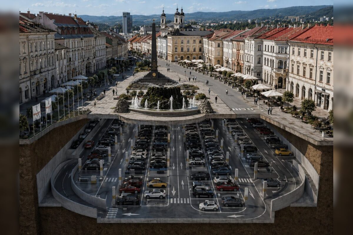 FOTO: Parkovanie pod námestím v Banskej Bystrici ako vízia budúcnosti, foto 3