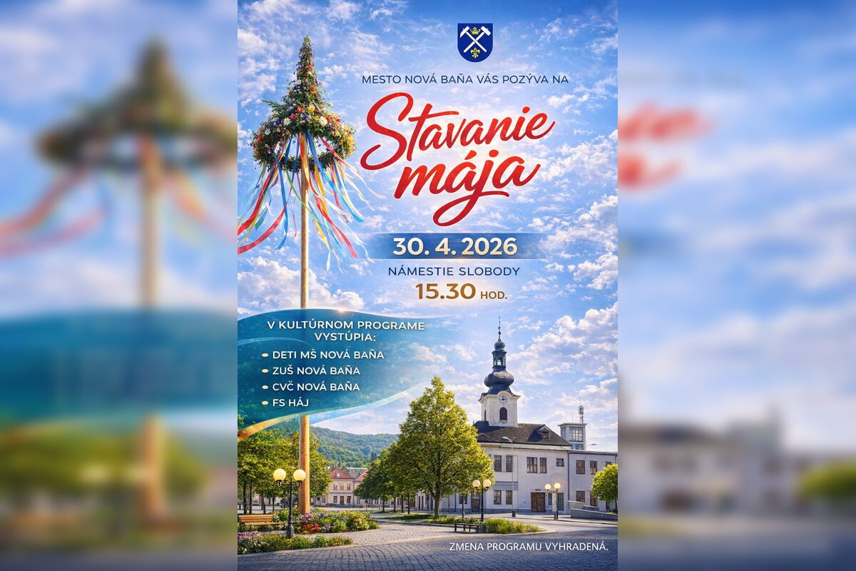 FOTO: Stavanie májov oživí mestá Banskobystrického kraja, foto 1