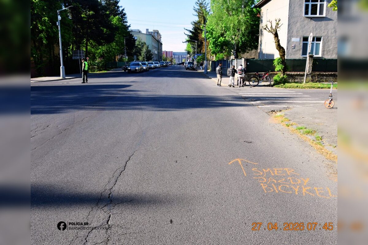 FOTO: Dopravná nehoda na križovatke v Lučenci, foto 1