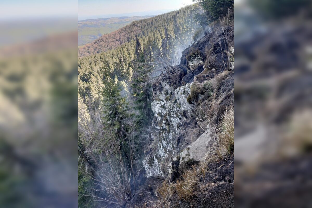 FOTO: V katastri obce Hriňová horí les, bojujú s ním desiatky hasičov, foto 2