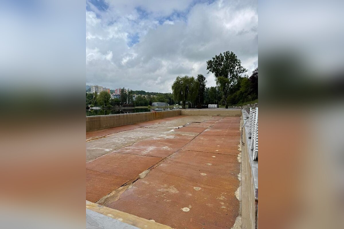 FOTO: Aktuálny stav plážového kúpaliska v Banskej Bystrici v máji 2026., foto 3