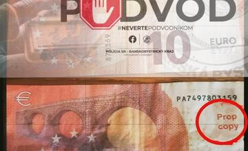 FOTO: Falošné eurobankovky v Banskej Bystrici