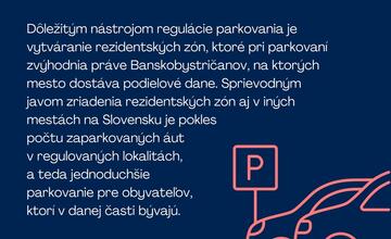 FOTO: Banskobystrických vodičov čakajú zmeny. Mesto vytvorí nové rezidentské zóny
