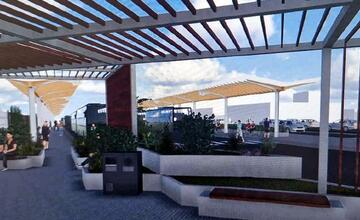 FOTO: Žiar nad Hronom otvorí autobusovú čakáreň, ktorá vznikla z bývalej herne