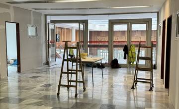 FOTO: Prestavba návštevnej haly Rooseveltovej nemocnice