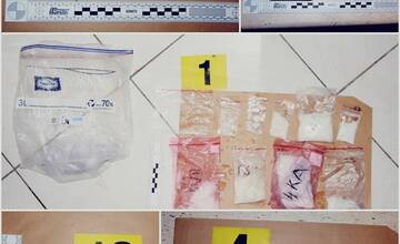 FOTO: Nájdené omamné látky a iné predmety