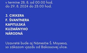 FOTO: Dopravné obmedzenia počas osláv SNP