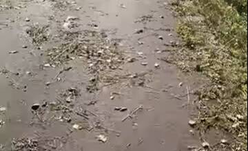 FOTO: Cyklotrasa v Poltári je pre cyklistov nebezpečná