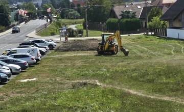 FOTO: Nová parkovacia plocha na Sliači