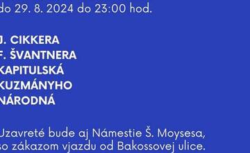 FOTO: Dopravné obmedzenia platné od dneška